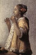 Woman with a Pearl Necklace (detail)  gff, VERMEER VAN DELFT, Jan